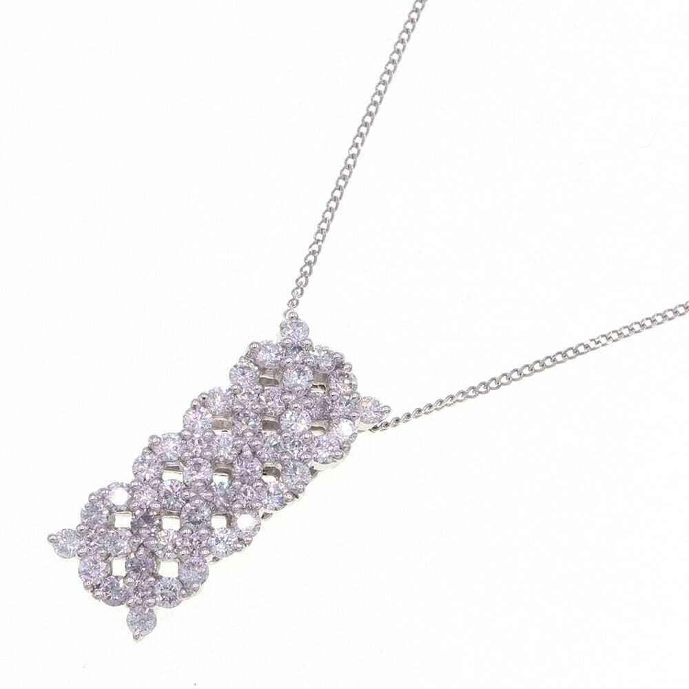 ダイヤモンド ネックレス D1.10ct Pt900 Pt850 中古 ペンダント アクセサリー ジュエリー 宝石 レディース拍卖