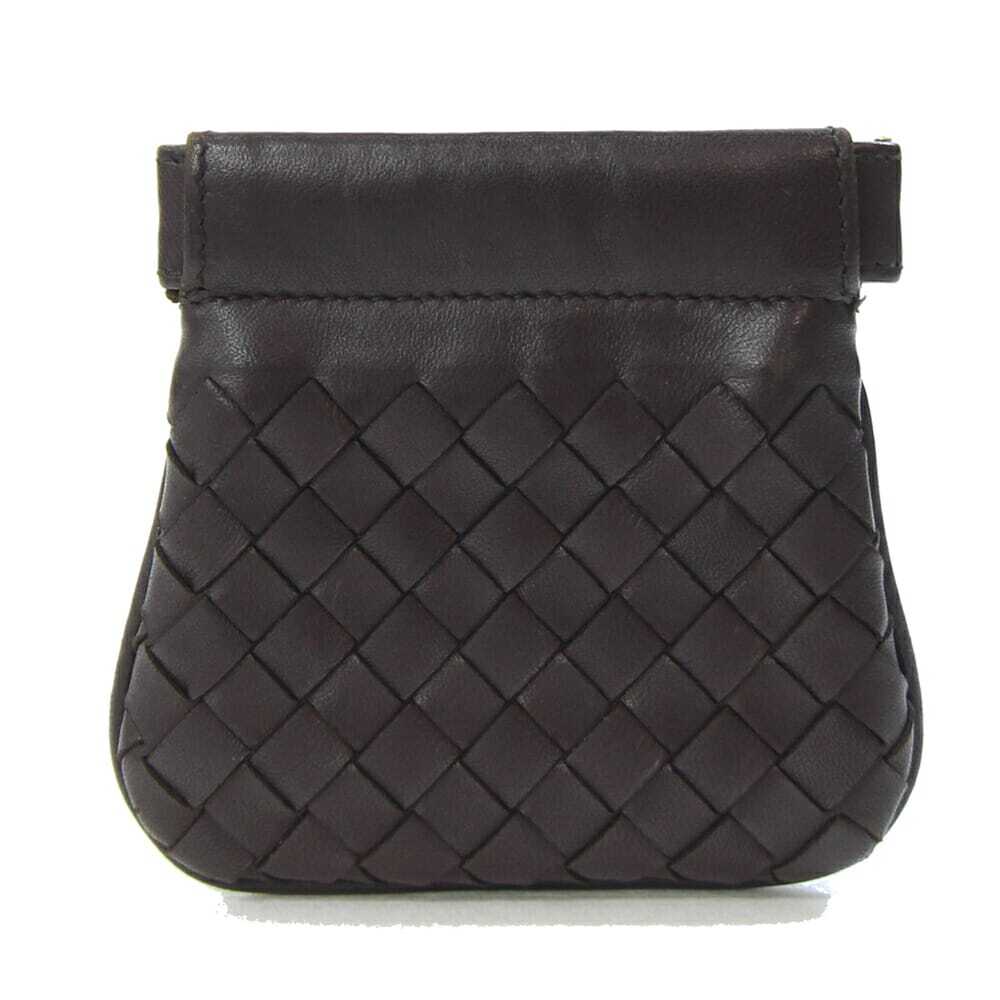 ボッテガヴェネタ コインケース イントレチャート 189987 ダークブラウン レザー 中古 小銭入れ ミニ財布 レディース拍卖