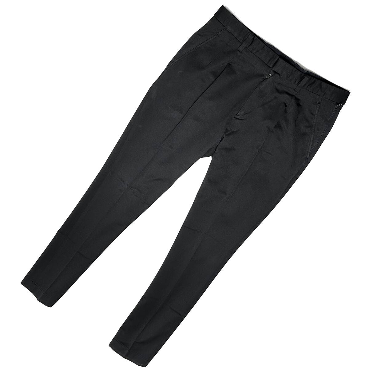 定価2.8万 junhashimoto STRETCH JERSEY TUCK PANTS 4 黒 ジュンハシモト タックパンツ akm wjk 1piu拍卖