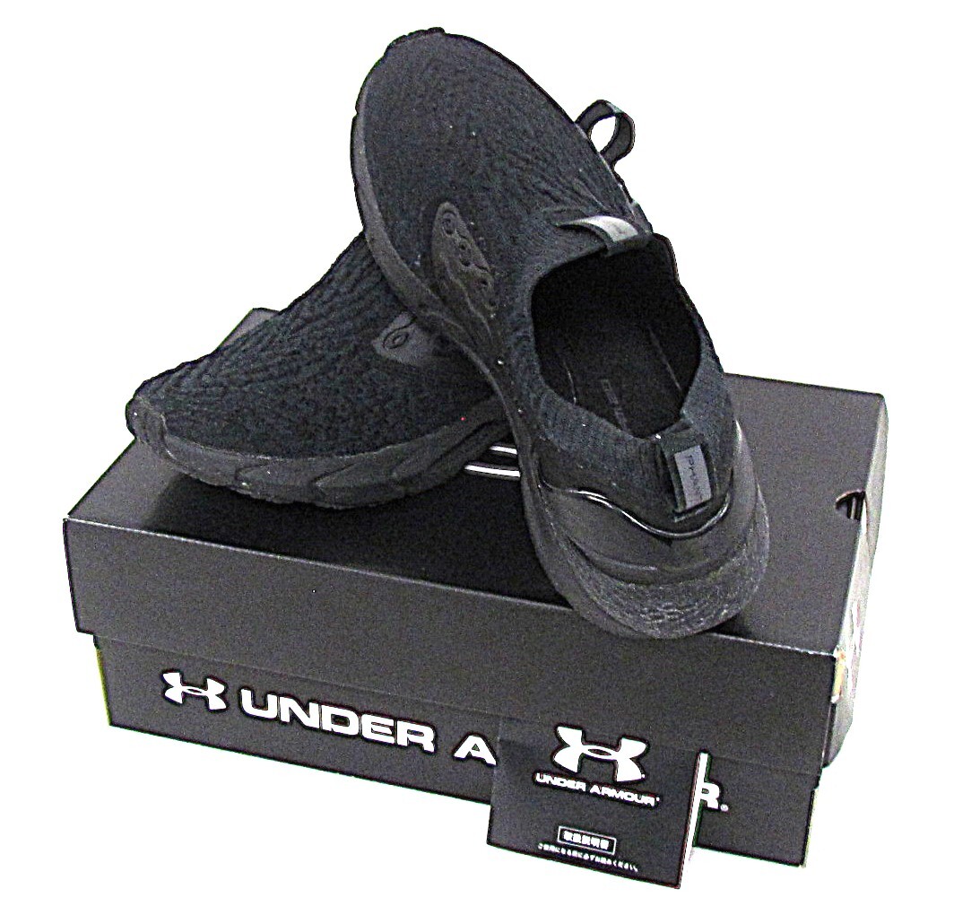 (株)ドーム UNDER ARMOUR 3024806-001 0771 ユニセックス メンズシューズ 26.5cm ブラック 黒 共箱有 取説有 02-151V-241217拍卖