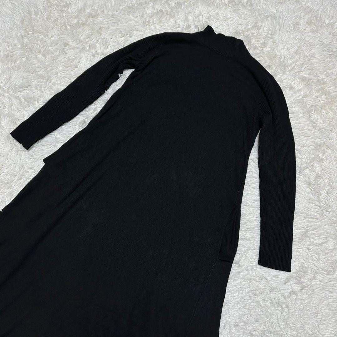 【COCOMOMO】/ニットワンピース/ブラック/ロング/長袖拍卖