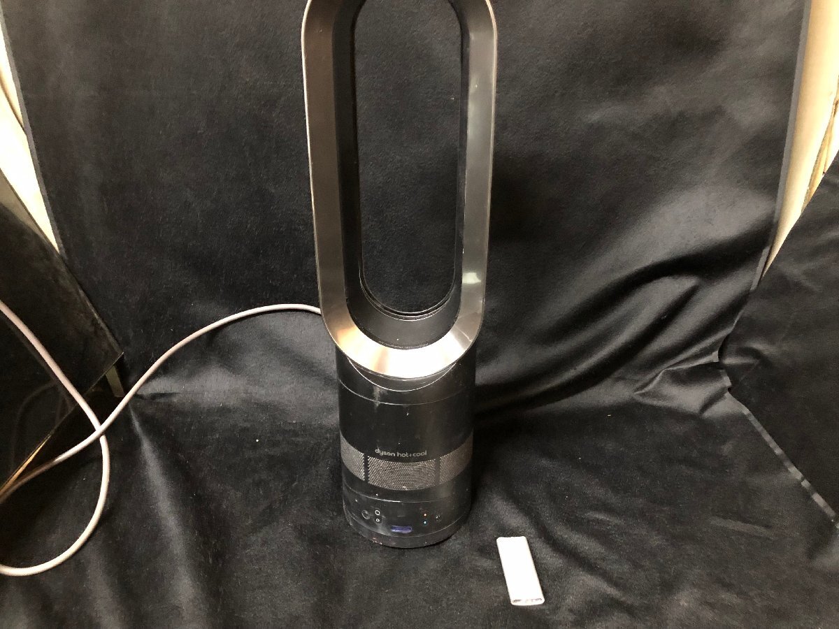 25B050 送料無料 ダイソン dyson AM-05 ホット&クール 黒 セラミックファンヒーター 羽なし 通電確認済み ※リモコンあり 中古品 ジャンク拍卖