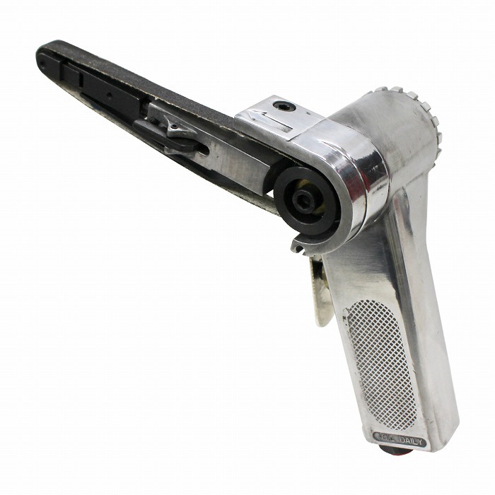 エアーベルトサンダー 角度調整 3本付 幅10mm 金属加工 削り出し作業 バリ取り研磨 DIY 仕上げ 板金 塗装 錆び サンディング拍卖