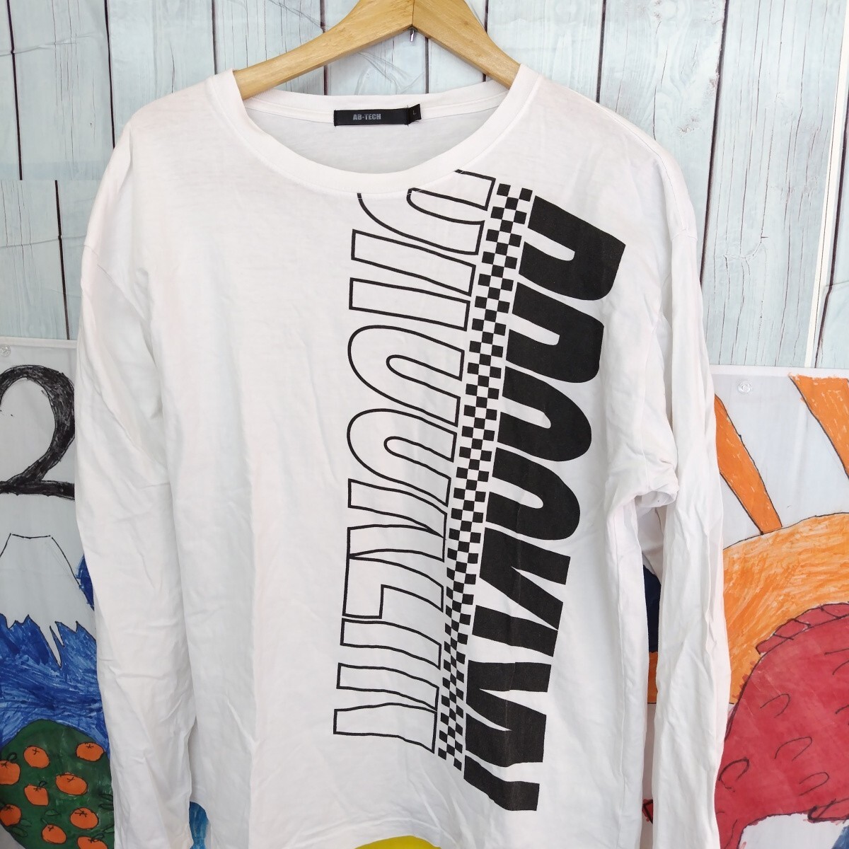 AB-TECH レディースLサイズ Tシャツ プリント 白 け23拍卖