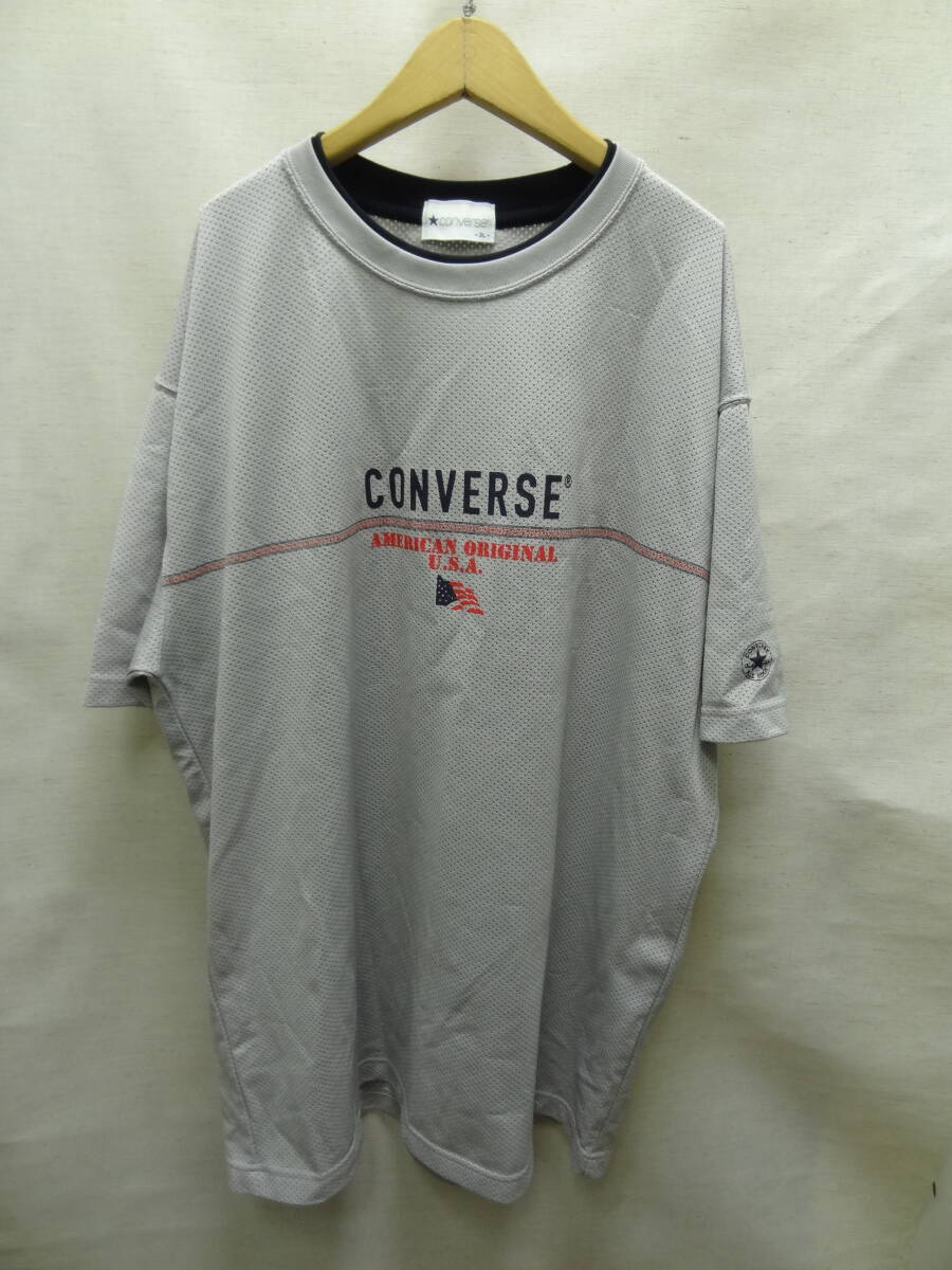 全国送料無料 レア!!コンバース CONVERSE メンズ メッシュ素材 スポーツタイプ Tシャツ LLサイズ 拍卖