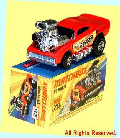 ▲▲MatchBox-#NEW 26 BIG BANGER★英国製 ダイキャスト製ミニチュアカー★一次流通 新品未使用美品・激レア超貴重・外箱難少々拍卖