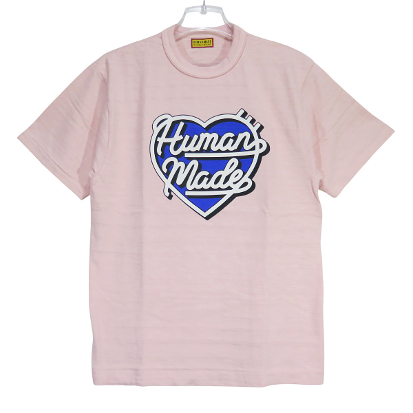 HUMAN MADE ヒューマンメイド COLOR T-SHIRT HEART HM29CS032 カラー Tシャツ ピンク ハート ショートスリーブ 半袖 サイズM Junz拍卖