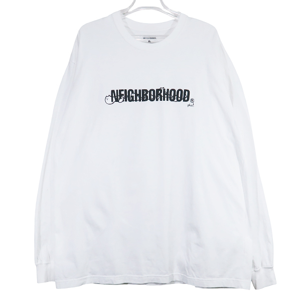 NEIGHBORHOOD ネイバーフッド 25SS NH.TEE LS-10 251PCNH-LT10 クルーネック ロングスリーブ Tシャツ ホワイト ロンT 長袖 サイズXL Junek拍卖