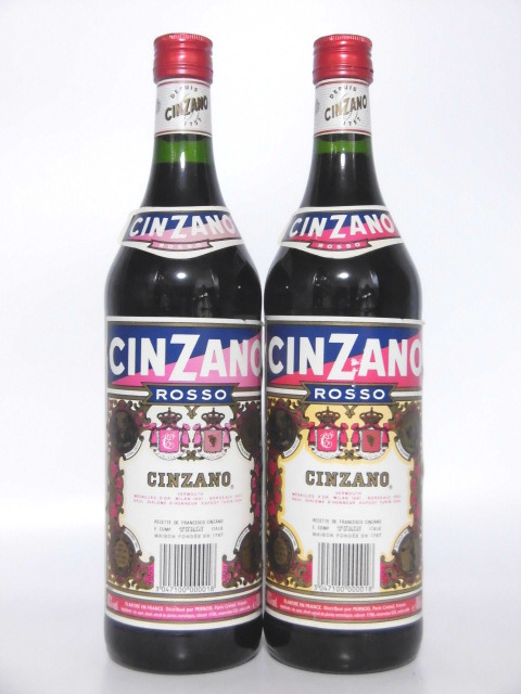【L2】チンザノ ロッソ 90年代 旧ボトル 1000ml 2本セット【CHINZANO ROSSO】拍卖