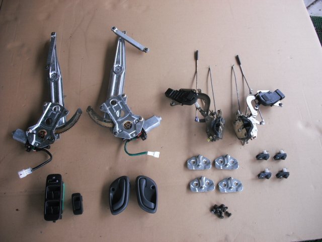 『B269』HN22S K6A Kei ワークス 左右 フロントドアレギュレーター,パワーウインドウモーター,スイッチ ドアロック ストライカー h24z拍卖