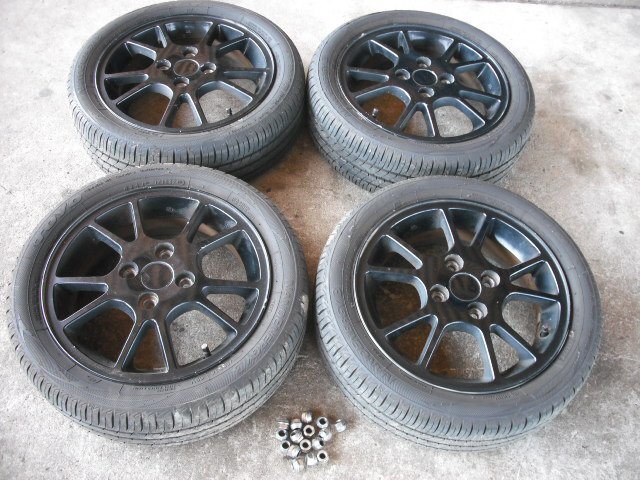 『B270』HA22S K6A アルトワークス RS/Z 純正 アルミホイール 4本タイヤ ホイールナット 付 14×5J 45 4H no262 個人宅発送不可商品拍卖