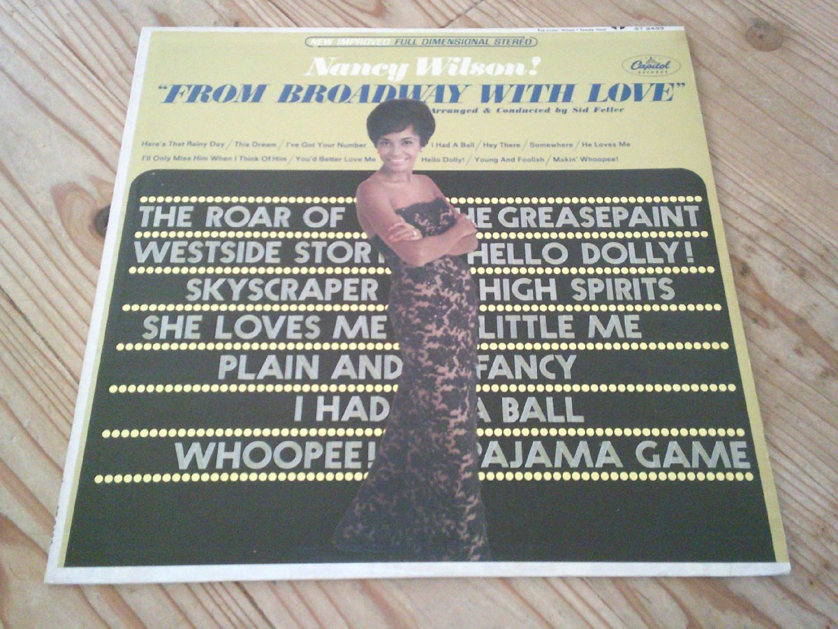 LP:NANCY WILSON FROM BROADWAY WITH LOVE ナンシー・ウィルソン;US盤;ST-2433拍卖