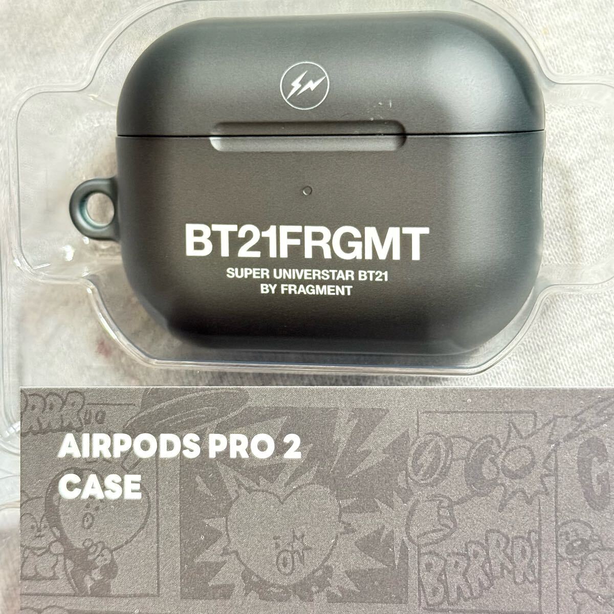 BT21 FRAGMENT AIRPOD CASE PRO 2 BLACK AirPods ケース拍卖