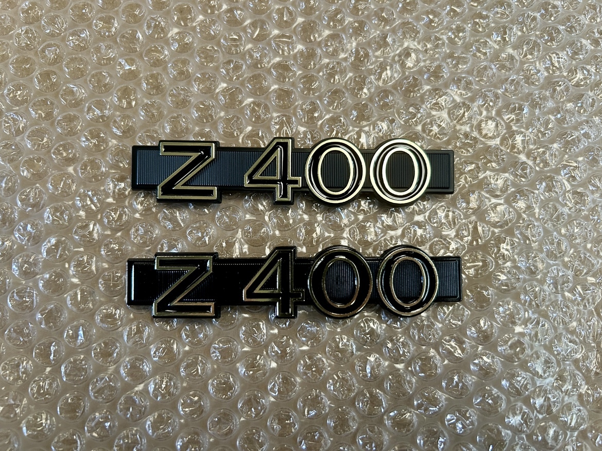 新品未開封 ドレミコレクション Z400 サイドカバーエンブレム(E3,E4) 2枚セット拍卖