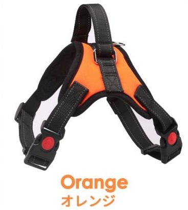 【ハーネス オレンジ S】犬 おしゃれ 脱げない 小型犬 中型犬 大型犬 苦しくない 犬用 ステップハーネス ウェアハーネス拍卖