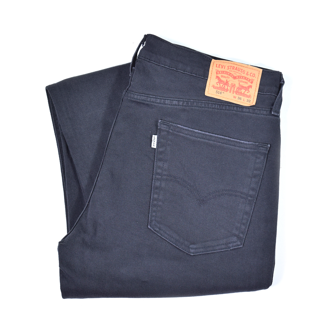 【送料無料】リーバイス 514 ストレートフィット ブラック ジッパー ジーンズ ストレッチ W38相当 Levis 古着 @EA9150拍卖