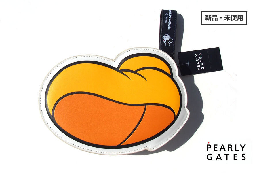 送料無料★新品|未使用|パーリーゲイツ|pearly gates×ミッキーマウス|足形ポーチ|訳あり拍卖