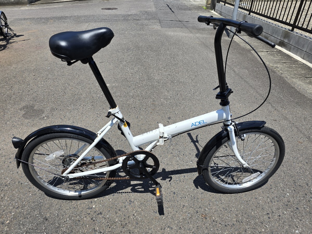 ADEL 折りたたみ自転車 20インチ 白/黒 拍卖