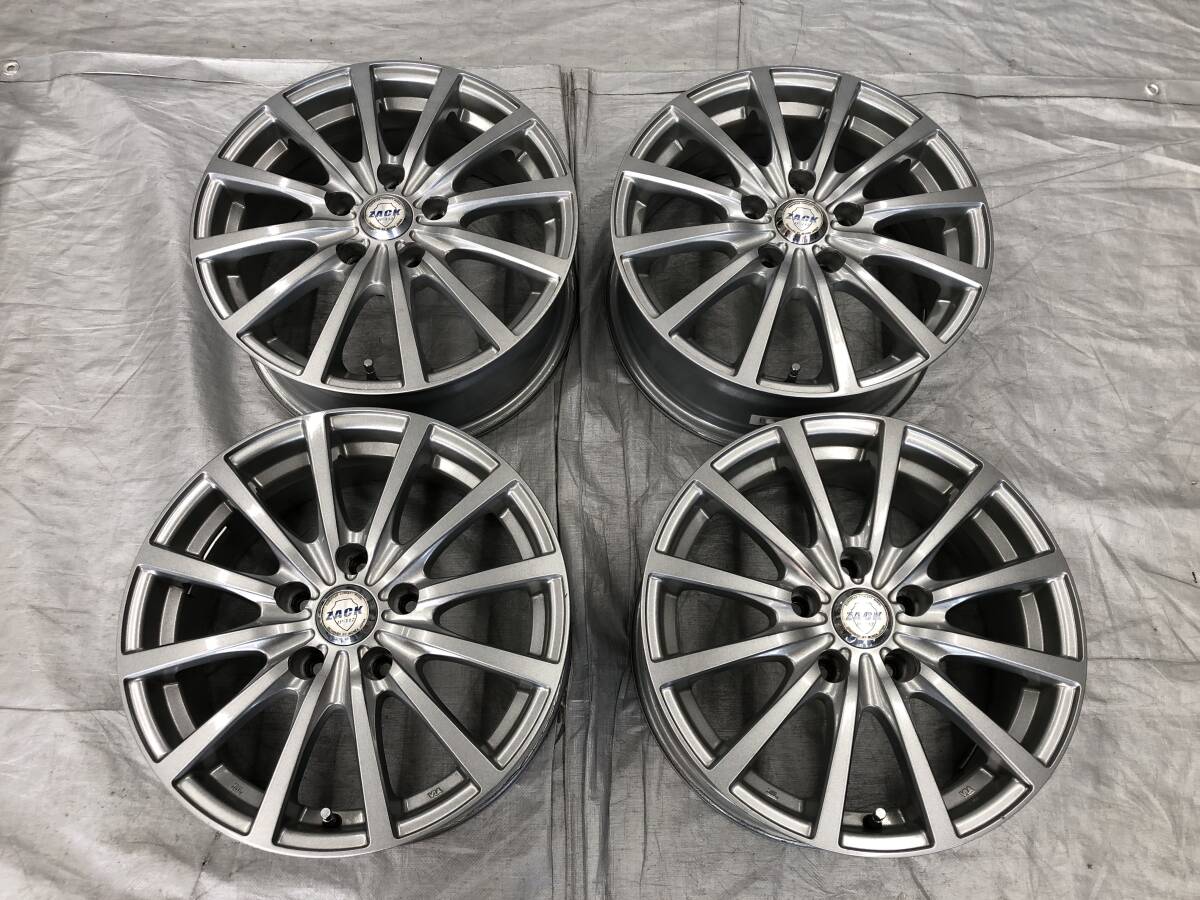 ☆□2506-82 ZACK 16インチ 6.5J +40 114.3 5H 4本 ZE0リーフ/32スカイライン/ティアナ/アルファード/クラウン/マークX/セレナ拍卖