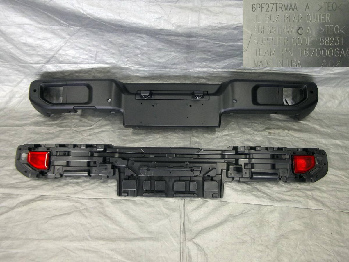●●2501-NT3LL R4年 JL20L JEEP JL ラングラー アンリミテッド サハラ 純正 リアバンパー 素地色 6PF27TRMAA A拍卖