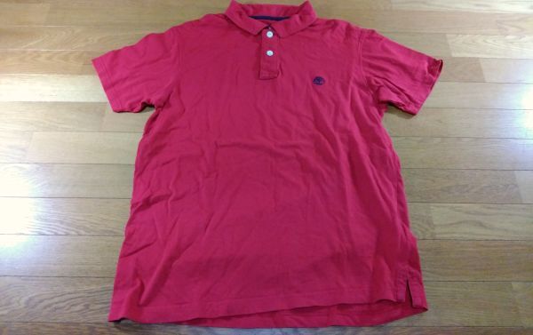 ティンバーランド/Timberland Earthkeepers ポロシャツ SIZE:M 赤 送料215円~拍卖