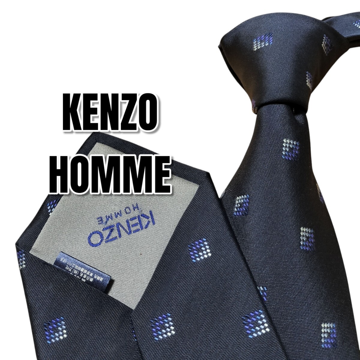 KENZO HOMME ケンゾーオム ネイビー系 総柄 日本製拍卖