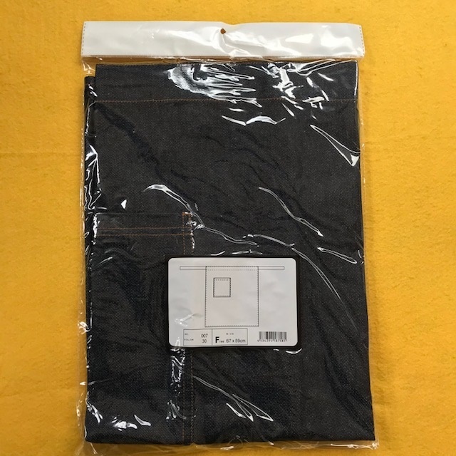 デニム前掛け エプロン 軽量 新品 飲食店 フラワーショップ カフェ拍卖