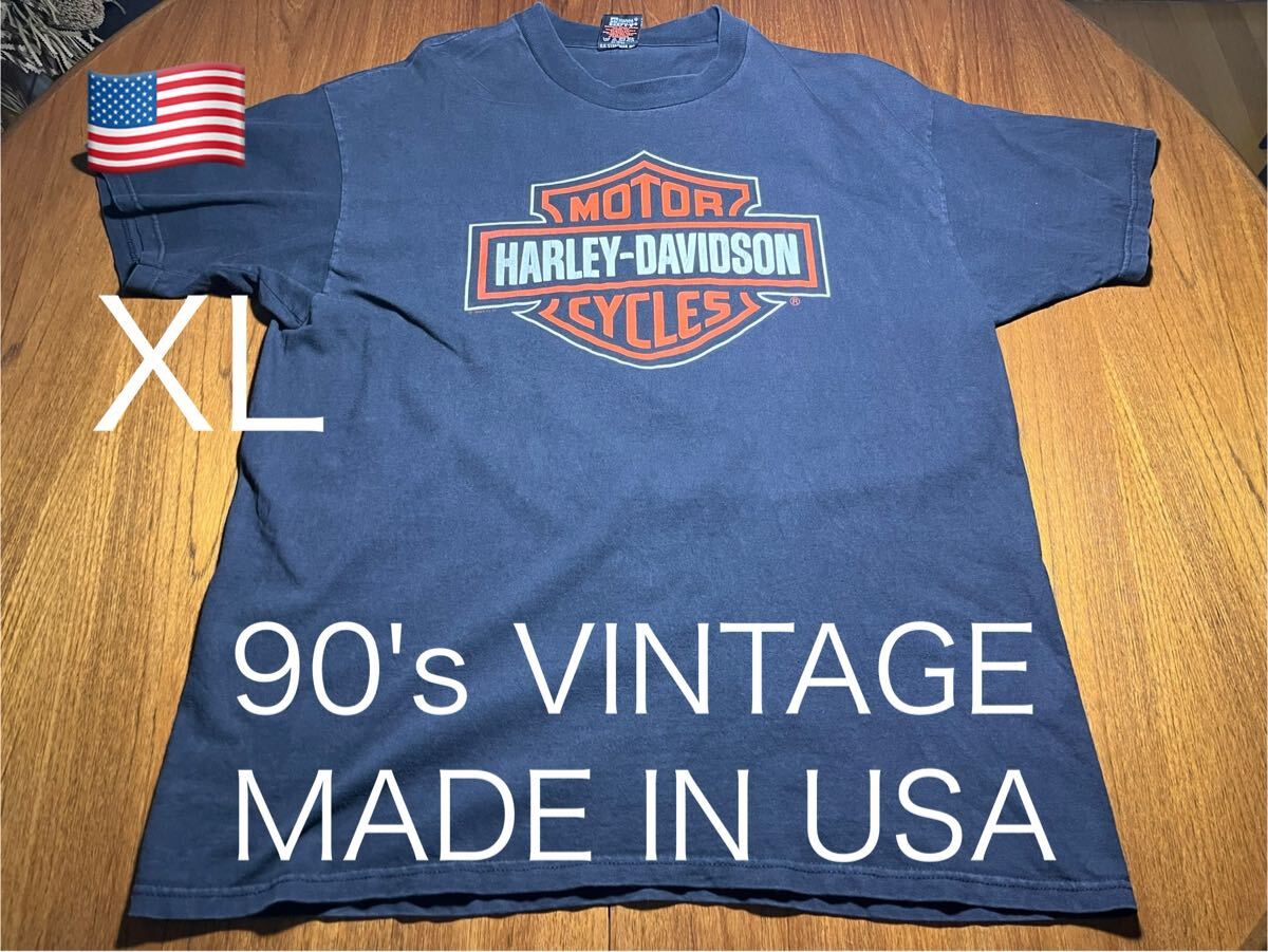 USA製!90's VINTAGE HARLEY-DAVIDSON Tシャツ アメリカ製 MADE IN USA ハーレーダビッドソン ヴィンテージ 拍卖