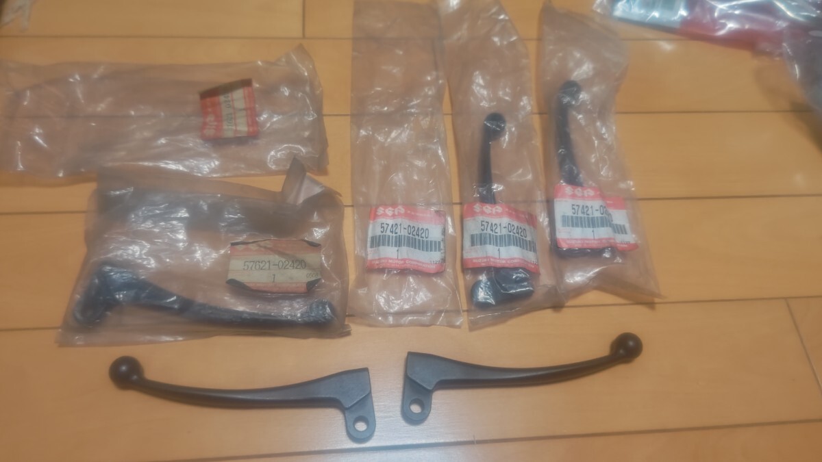 スズキ アドレス V50 V100 CE11A CE13A 純正 新品 フロント リア ブレーキレバー 左 右 L R 未使用 57621-02420 57421-02420 SUZUKI CE1FA拍卖