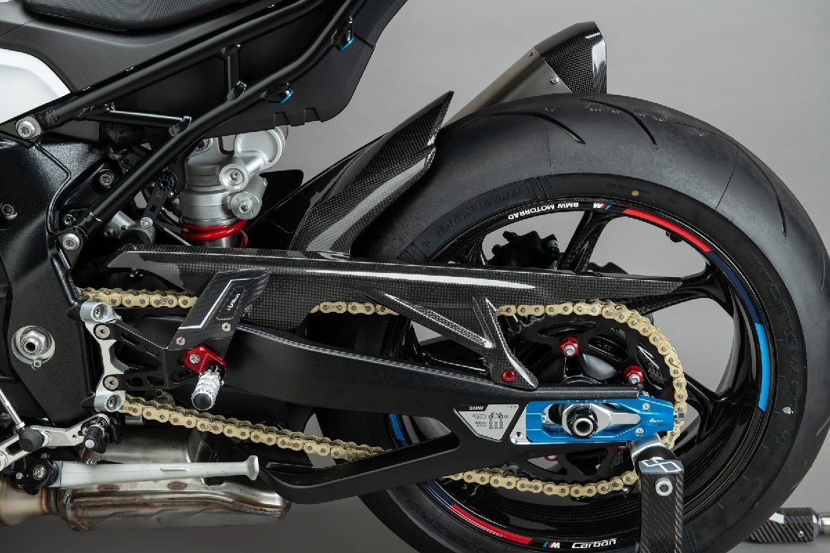 【国内在庫】LighTech ライテック ドライカーボン チェーンカバー付き リアマッドガード 艶あり BMW S1000RR S1000R M1000R ★拍卖