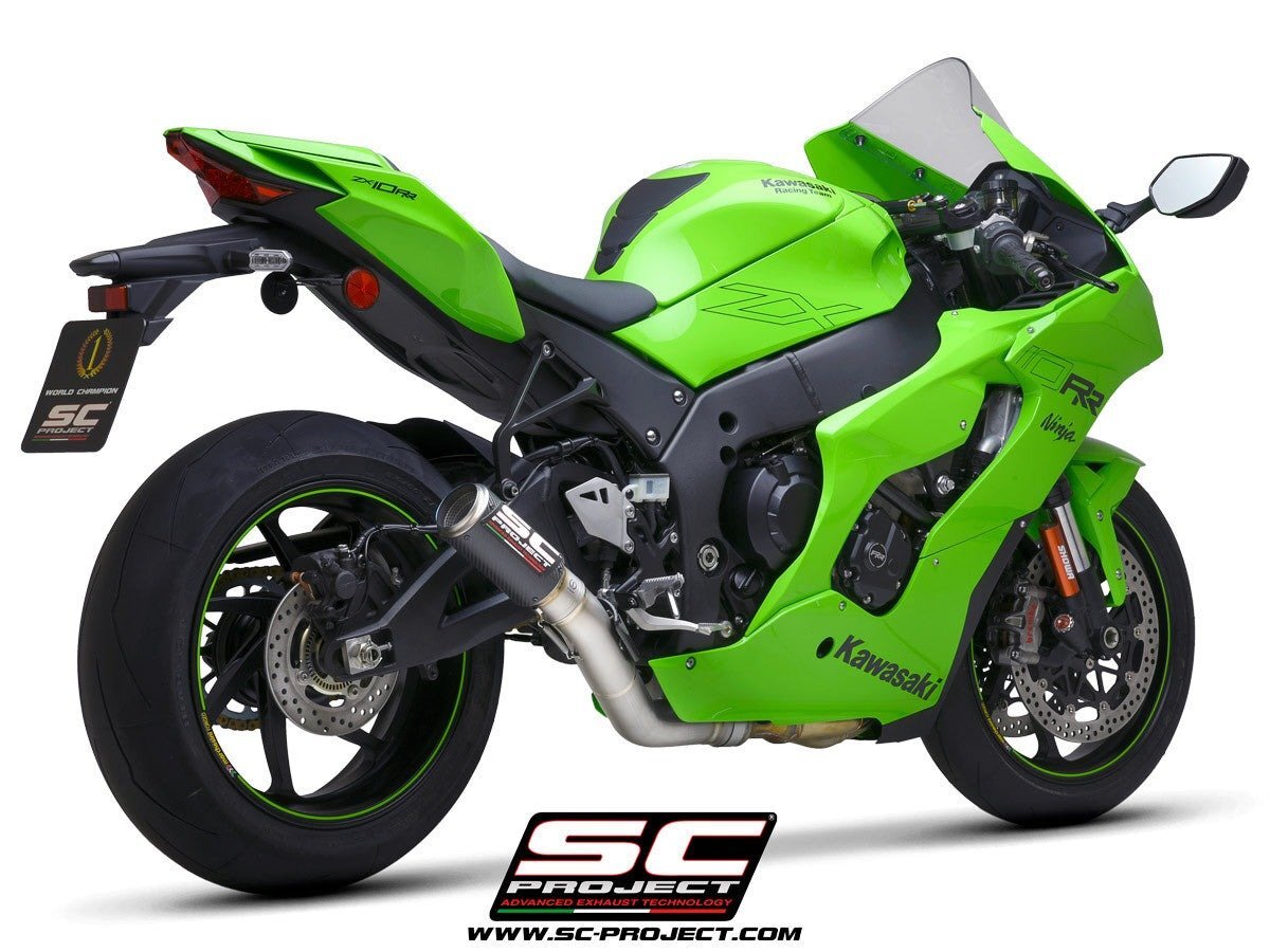 【国内在庫】SC-PROJECT SCプロジェクト CR-T スリップオンサイレンサー & フルチタン キャタライザーキャンセルパイプ NINJA ZX-10R / RR拍卖