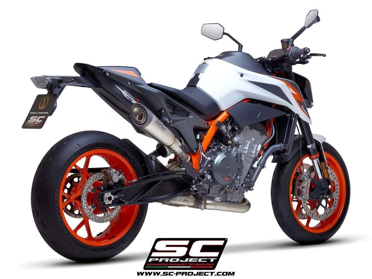 【国内在庫】 SC-PROJECT SCプロジェクト S1スリップオンサイレンサー バッフル付属 純正キャタライザー対応 KTM 890 DUKE '20-23 デューク拍卖