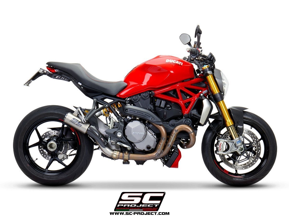 【国内在庫】SC-PROJECT SCプロジェクト CR-Tサイレンサー & フルチタンリンクパイプ MONSTER 1200 S / R '17-21 DUCATI ドゥカティ拍卖