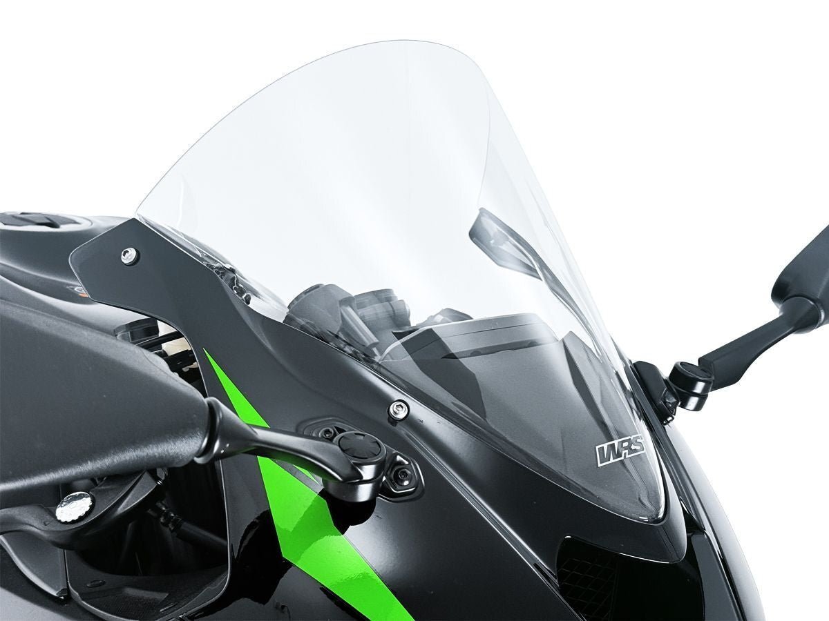 【国内在庫】WRS KAWASAKI カワサキ ZX-6R 2024-2025 レースハイタイプ クリア ウインドスクリーン カスタムパーツ ボルトオン拍卖