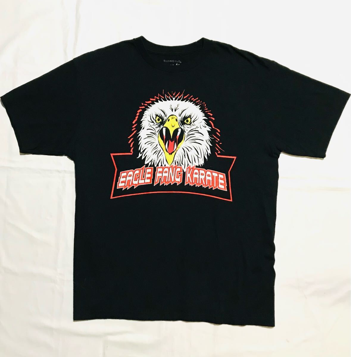 Movie Tee【COBRA KAI/EAGLE FANG KARATE】サイズL/コブラ会/ベストキッド/NETFLIX/karatekid/映画Tee拍卖