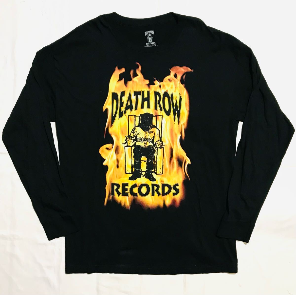 ロンT【DEATH ROW RECORDS】サイズXL/デス・ロウ/HIPHOP/長袖/Dr.Dre/Snoop Dog/RAP Tee拍卖