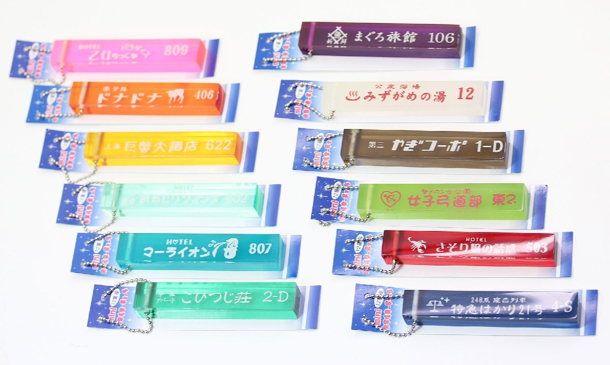 ◆送料無料◆ 【ミニホテルキーチェーン/コンプリート12個セット】 レトロ 12星座 キーホルダー拍卖