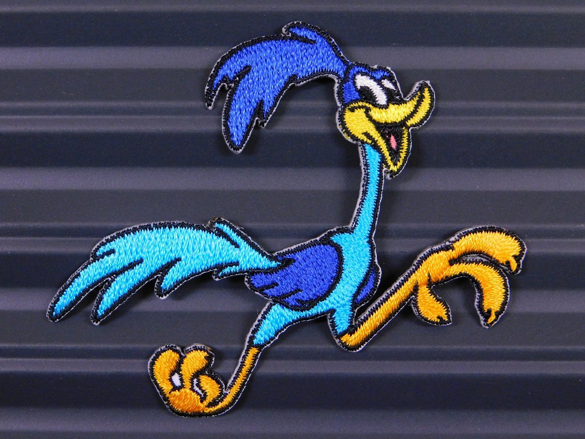 ◆送料\110◆【ロードランナー⑮】※《アイロン刺繍ワッペン》 アメリカン雑貨 刺繍ワッペン アイロンワッペン拍卖