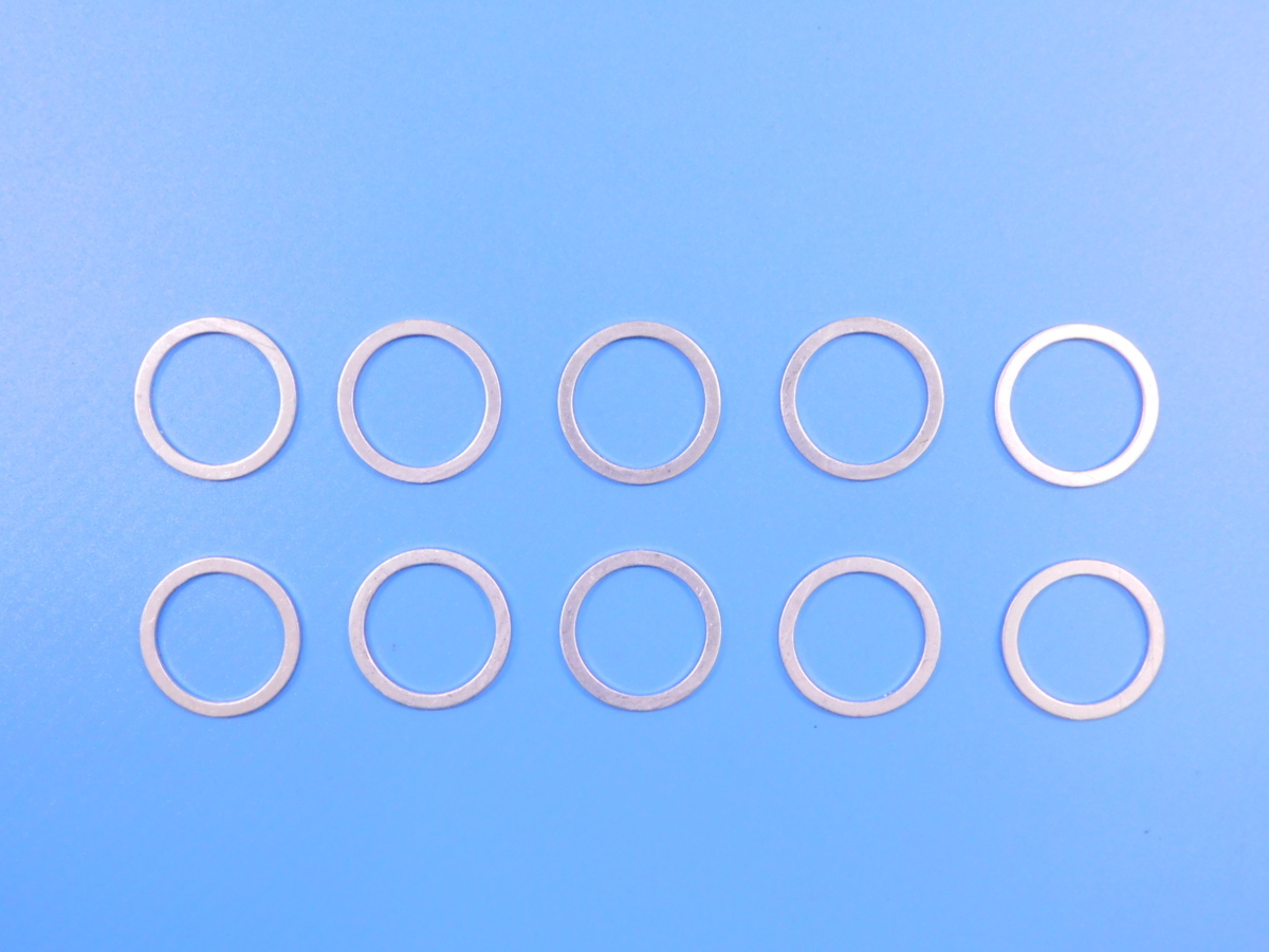 【アルミワッシャー・M21×10個】※ (外径26・内径21・厚み1.5mm)拍卖