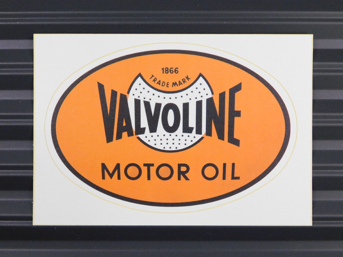 ◆送料\110◆【VALVOLINE MOTOR OIL・バルボリン】※《ガレージステッカー》 アメリカン雑貨 モーター レーシング拍卖