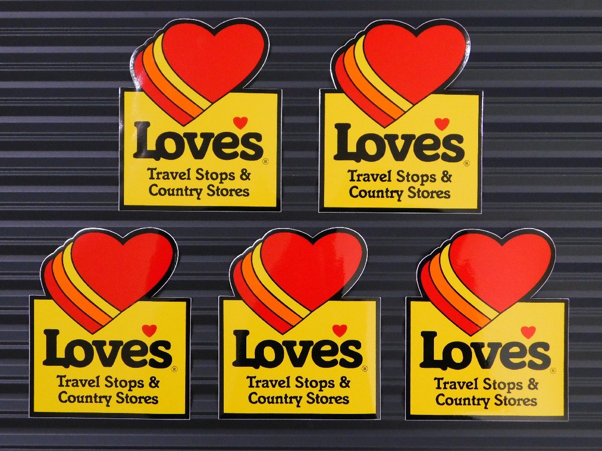 ◆送料\110◆【Love's Travel Stops】※《レーシングステッカー/5枚》 (品番ms151) アメリカン雑貨 ガレージ拍卖
