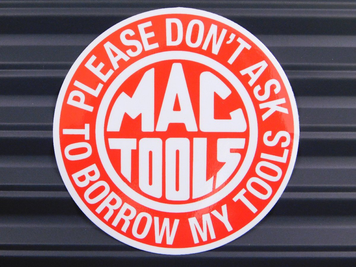 ◆送料\110◆【MAC TOOLS・マックツールズ②】※《レーシングステッカー・丸型》 アメリカン雑貨 ガレージ拍卖