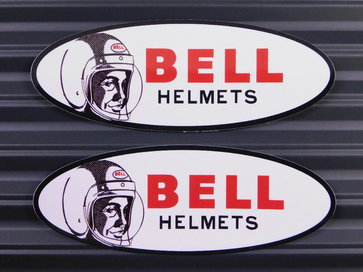 ◆送料\110◆【BELL HELMETS・ベルヘルメット②】※《レーシングステッカー/2枚セット》 アメリカン雑貨 ガレージ拍卖
