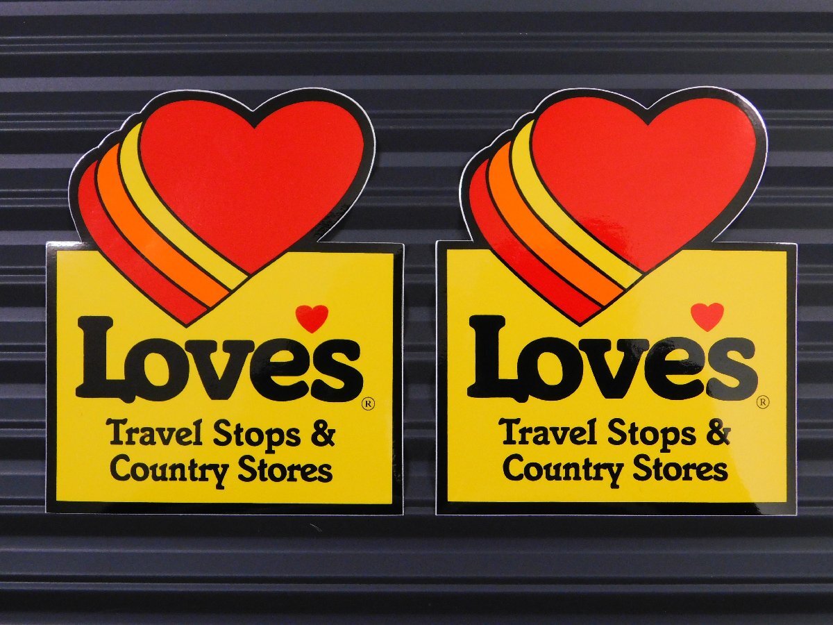 ◆送料\110◆【Love's Travel Stops】※《レーシングステッカー/2枚》 (品番ms151) アメリカン雑貨 ガレージ拍卖
