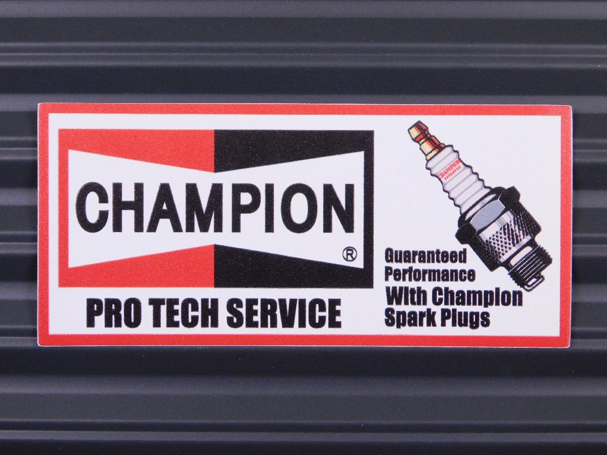 ◆送料\110◆【CHAMPION・チャンピオンプラグ】※《レーシングステッカー》 (品番ms154) アメリカン雑貨 ガレージ拍卖