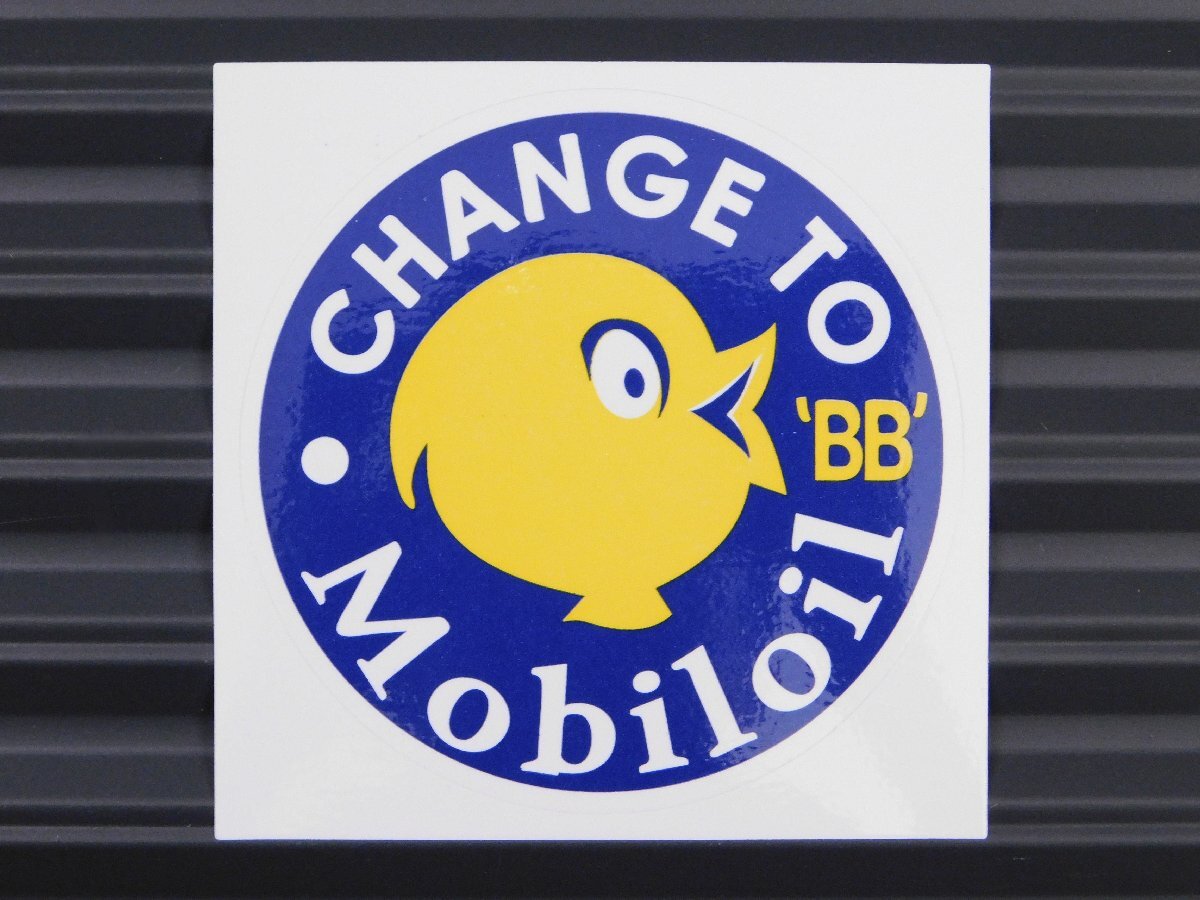 ◆送料\110◆【Mobiloil・モービル】※《レーシングステッカー》 アメリカン雑貨 ガレージ拍卖