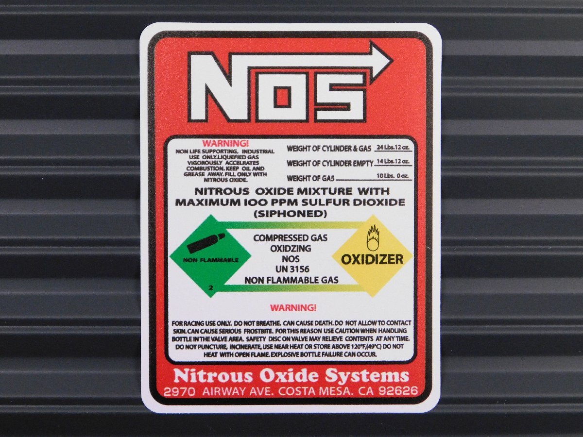 ◆送料\110◆【NOS・WARNING】※《レーシングステッカー》 アメリカン雑貨 ガレージ拍卖