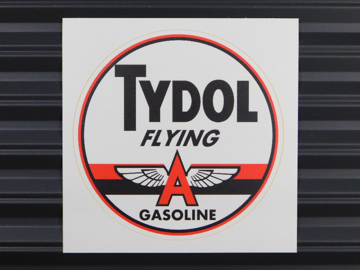 ◆送料\110◆【TYDOL FLYING A GASOLINE】※《ガレージステッカー》 アメリカン雑貨 モーター レーシング拍卖