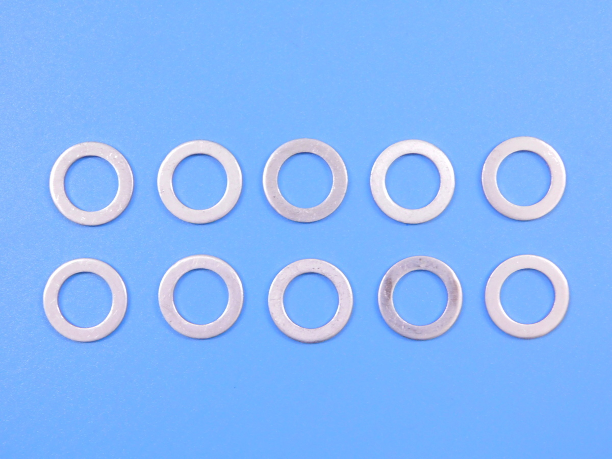【アルミワッシャー・M12×10個】※ (外径18・内径12・厚み1.5mm)拍卖