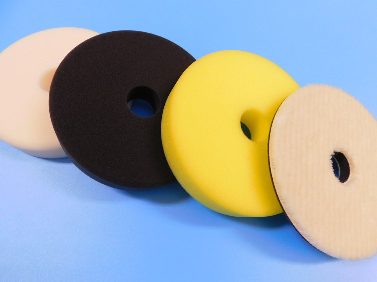 【コンパクトツール】※《φ150ウールテーパーバフ&ウレタンバフ FLAT・4枚セット》 厚めタイプ拍卖
